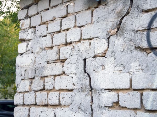Cracked Brick Wall Repair in Laurel